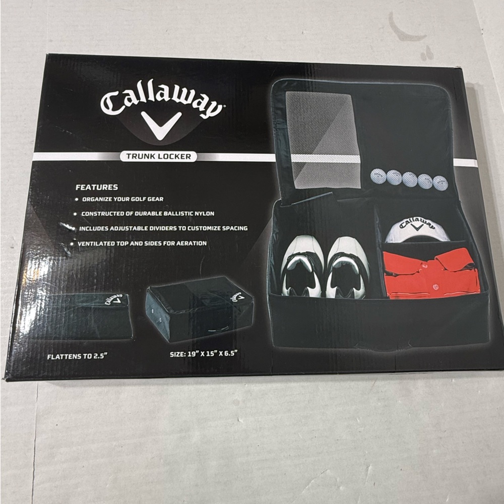 NEW Callaway Golf Trunk Locker Storage Organizer Adjustable 19 x 15 x 6.5